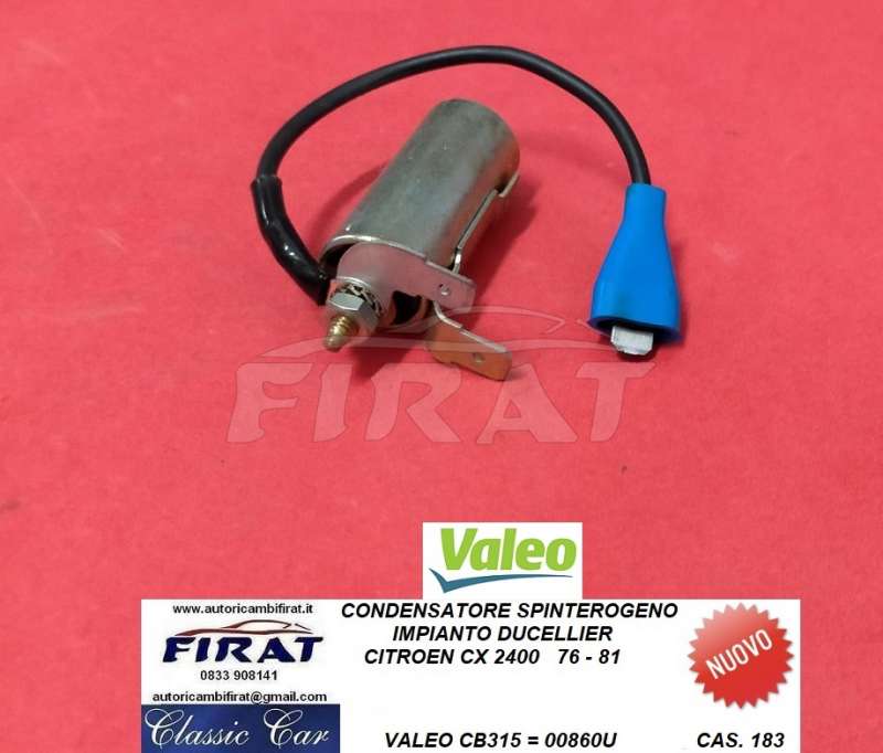 CONDENSATORE SPINTEROGENO CITROEN CX 2400 (CB315)